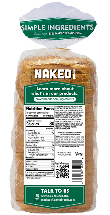 Naked Bread Classic Simple Transparent Delicious